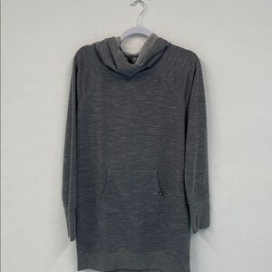 Gaiam Gray Hooded Sweatshirt Dress
